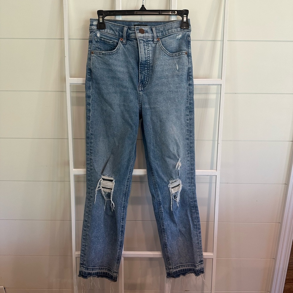 Express high waisted mom jeans